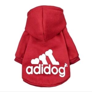 Dog Fashion Hoodie‎ Adidog - Size Small